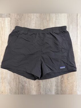 Patagonia Women’s Black Netplus Recycled Fishing Nets Athletic Shorts-size L